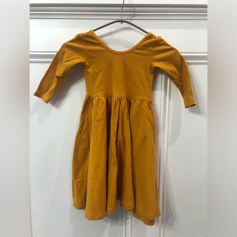 Alice & Ames twirly mustard dress